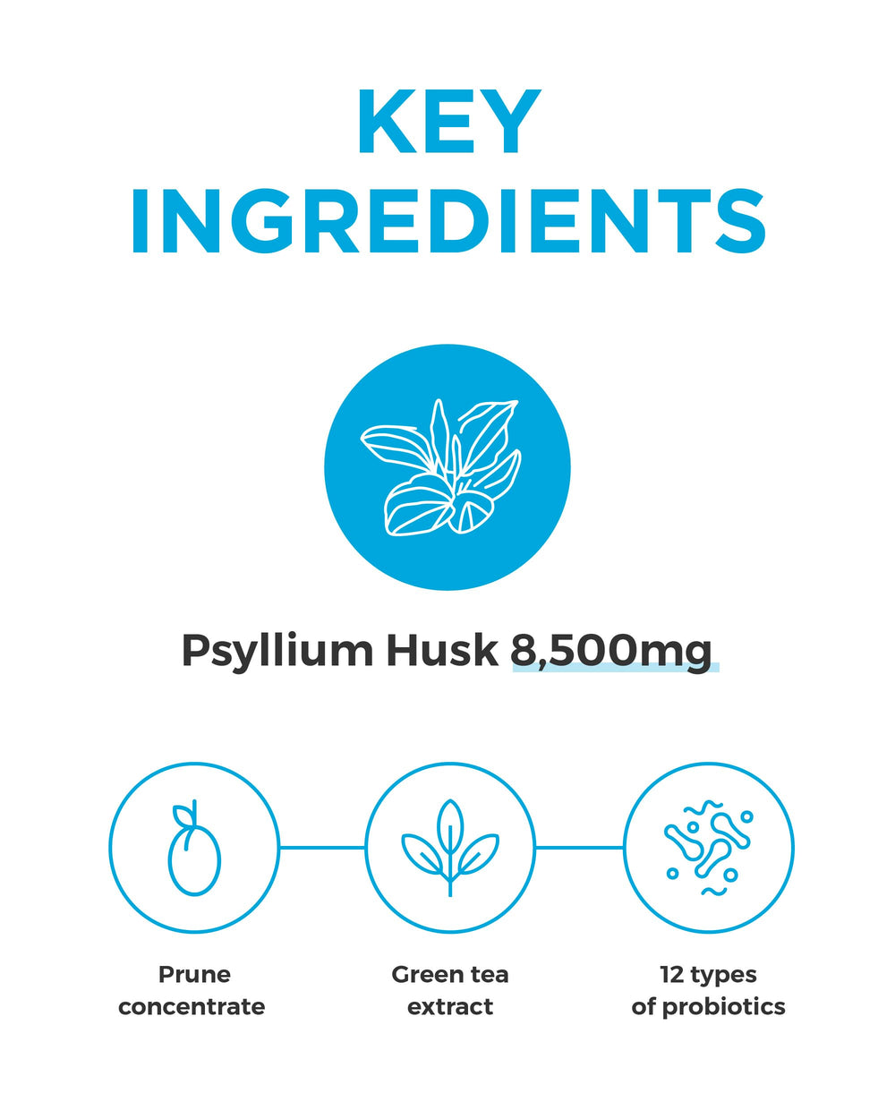 Migung365 sticks dissolving in water for quick, easy hydration-based fiber boost.
