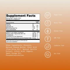 Mikra Glutathione Liposomal bottle side-view emphasizes compact travel-friendly packaging.