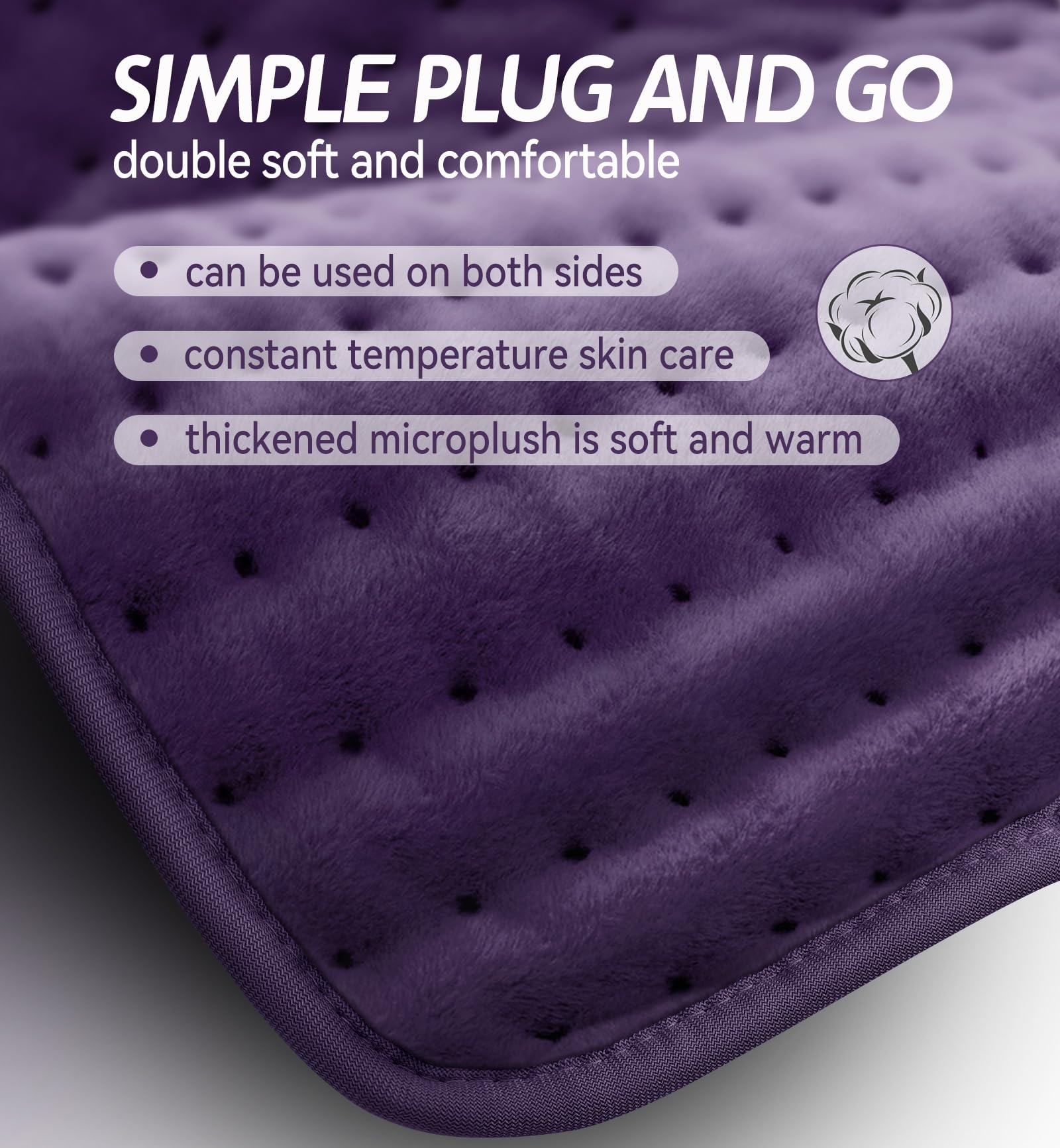 MIKRALE 9-foot cord offers flexible placement on couch or bed