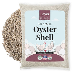 Mile Four Oyster Shell 50lbs bag for natural calcium in laying hens