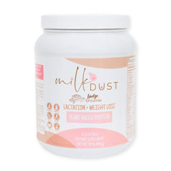 Milk Dust protein powder 660g jar for easy daily lactation nutrition.