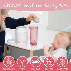 Milk Dust vegan dairy-free blend jar showcases clean plant-based ingredients