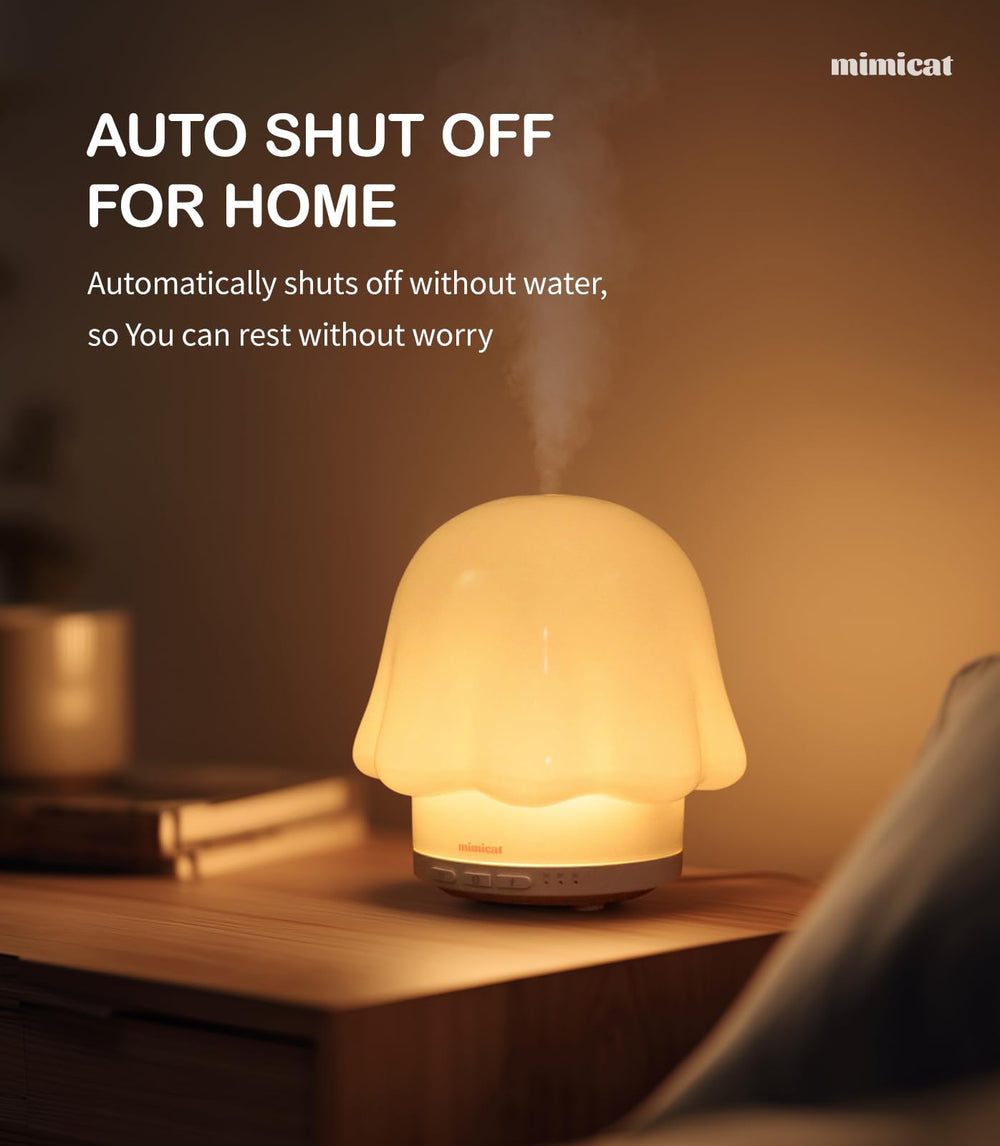 mimicat diffuser with glass top adds elegant touch to bedroom