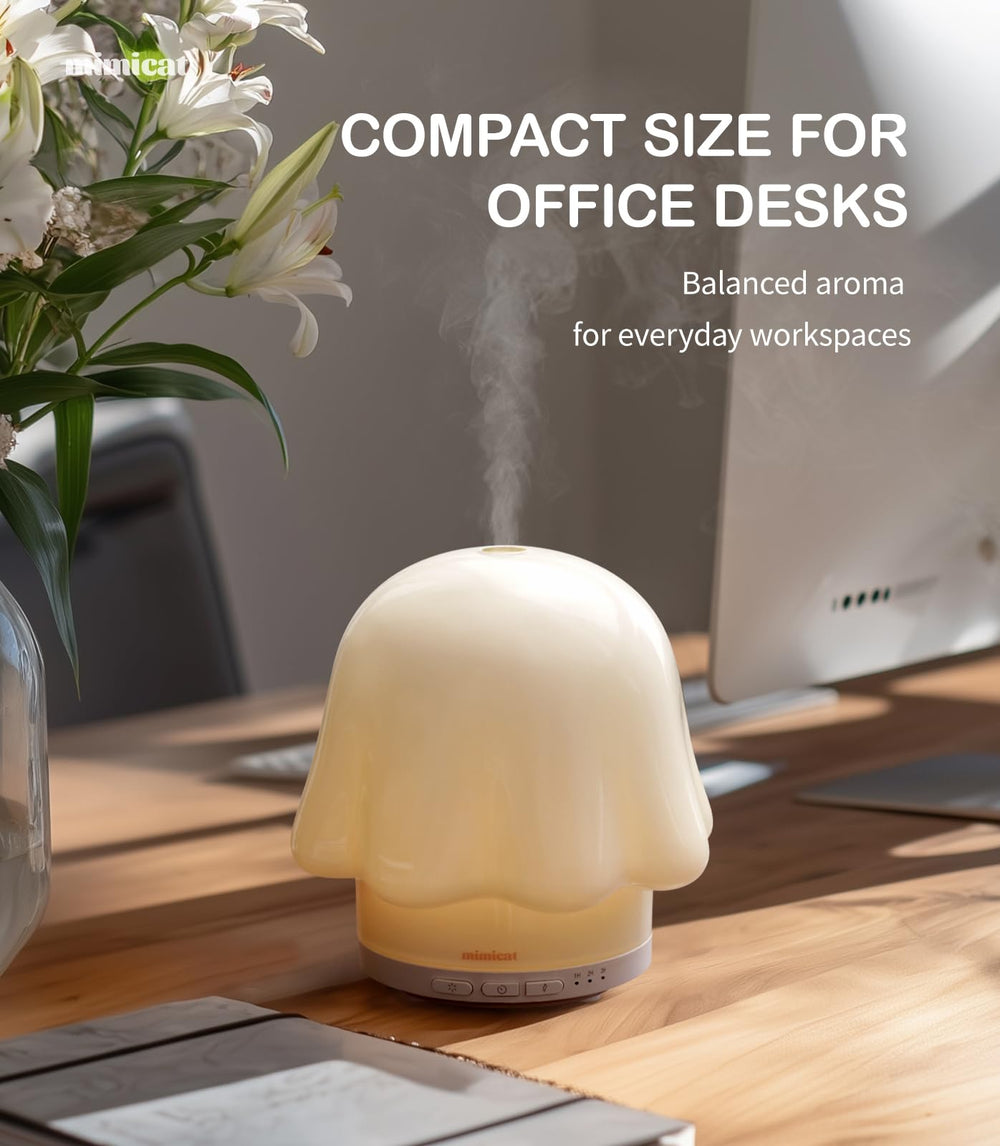 mimicat diffuser night light mode creates soft ambience