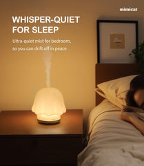 mimicat diffuser with soft night light offers relaxing bedtime glow