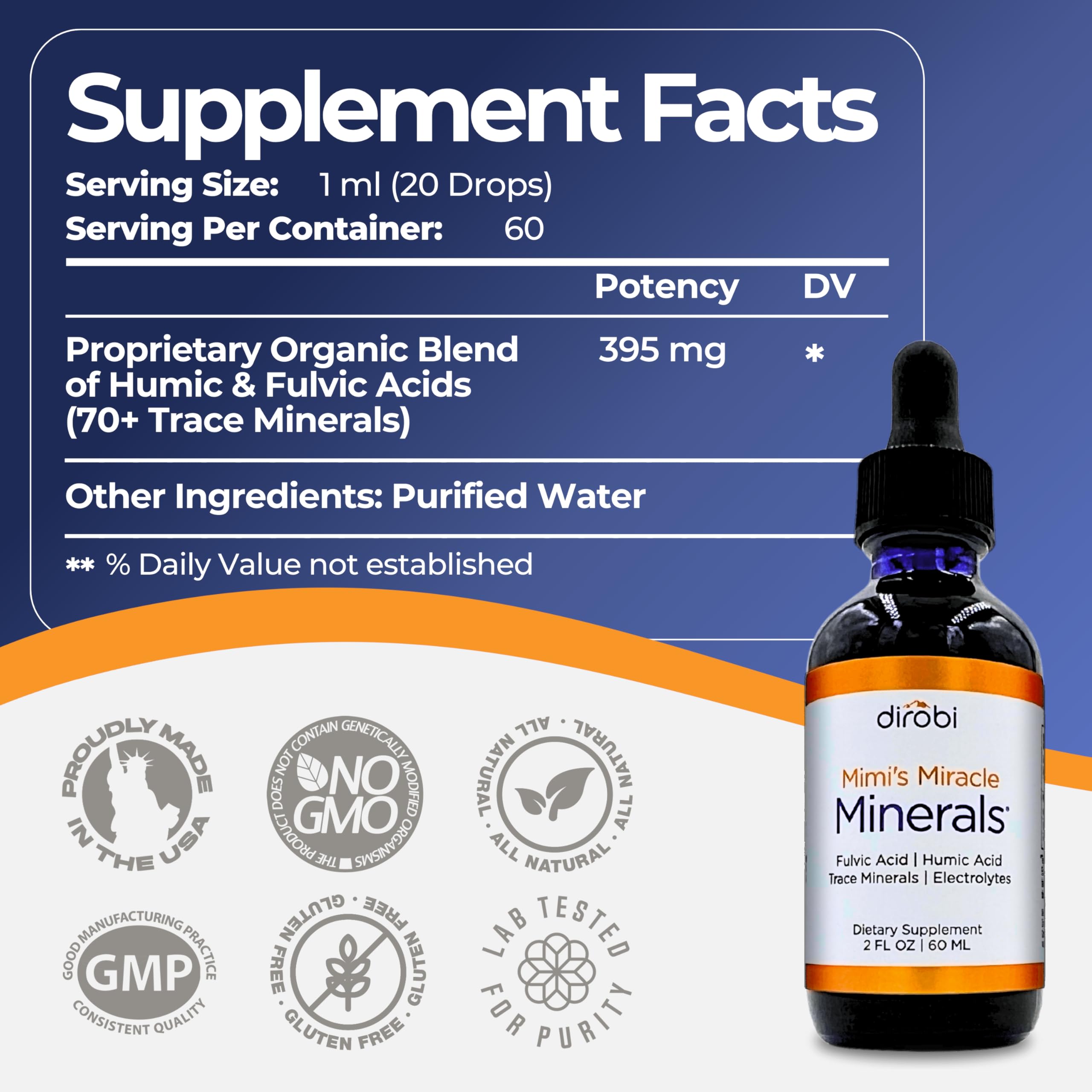 Mimi's Miracle Minerals measuring dropper for precise dosing.