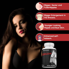 MINANATURALS Nipplexan bottle side — simple daily ritual for breast confidence.