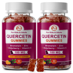 Minch Quercetin Gummies 2-pack front view for daily immune support.