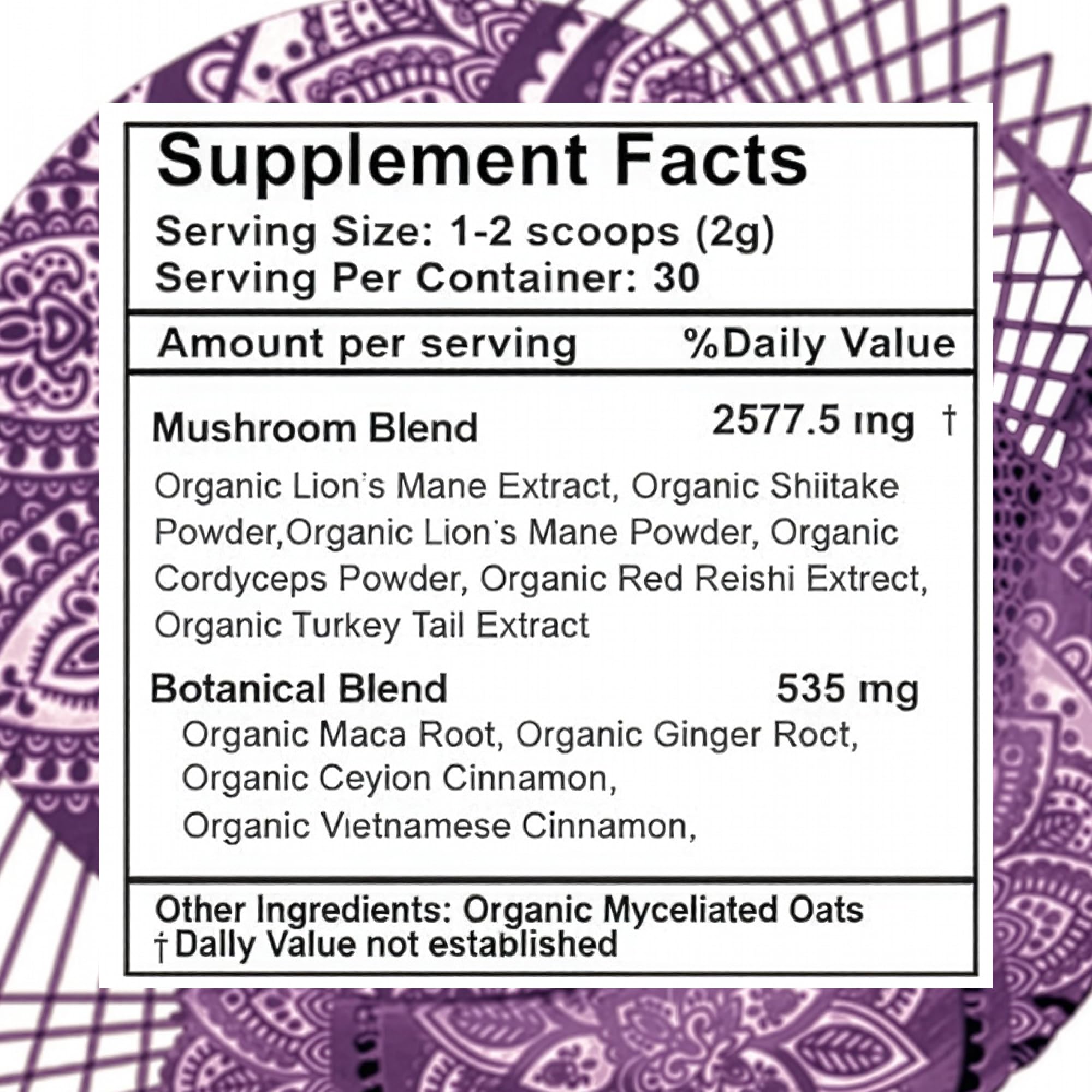 Mind Master powder stirred into coffee for smooth, caffeine-free energy.