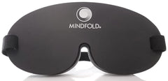 Mindfold mask foam padding provides comfortable support during travel and relaxation.