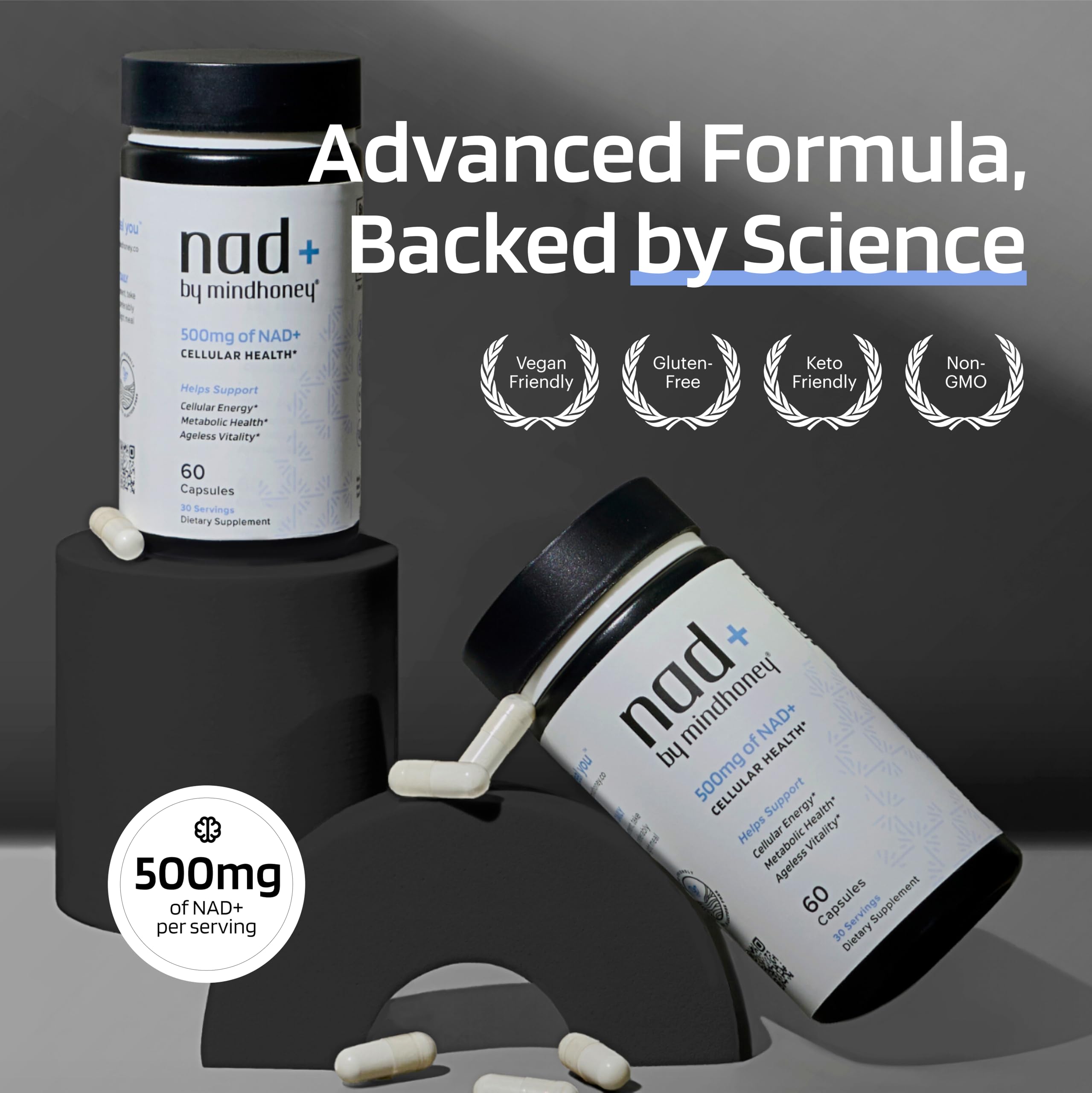 Two capsules in the morning support focus and sustained energy.