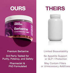 Mineral Moon bottle label highlights Berberine Phytosome wellness support.