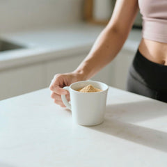 Minimalist Sunflower Lecithin Powder stored neatly in a kitchen for organized use.