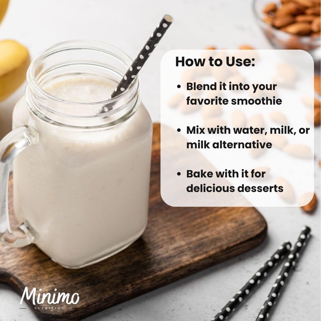 Minimo Whey Isolate vanilla in a shaker bottle ready for post-workout