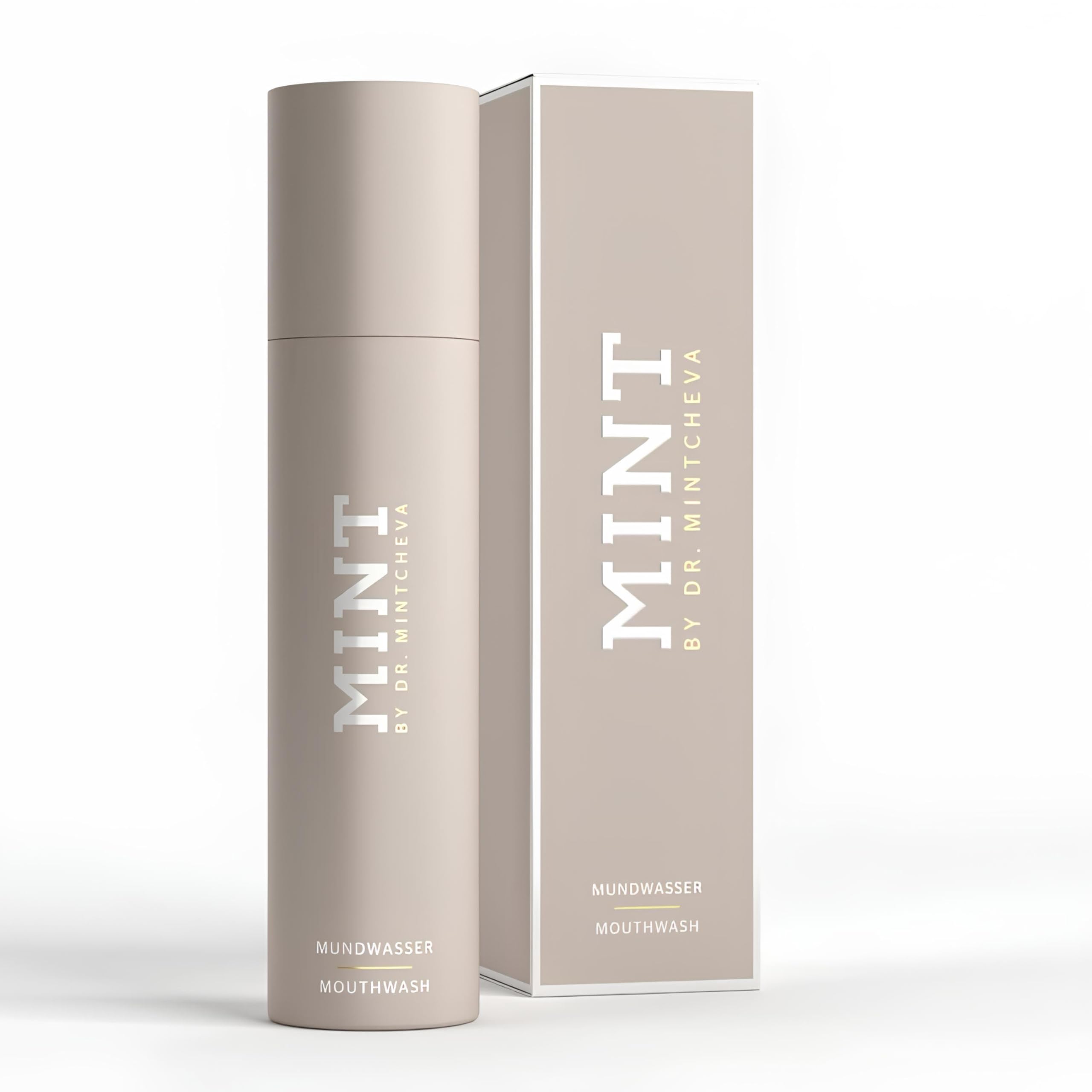 Mint by Dr. Mintcheva alcohol-free mouthwash offers a gentle daily freshness