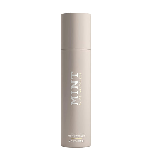 Mint by Dr. Mintcheva whitening mouthwash with hydrogen peroxide for brighter teeth