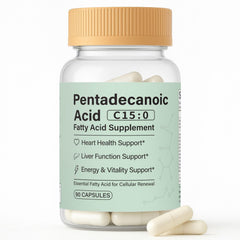 Minyang pentadecanoic acid capsules bottle for easy daily vegan supplementation.
