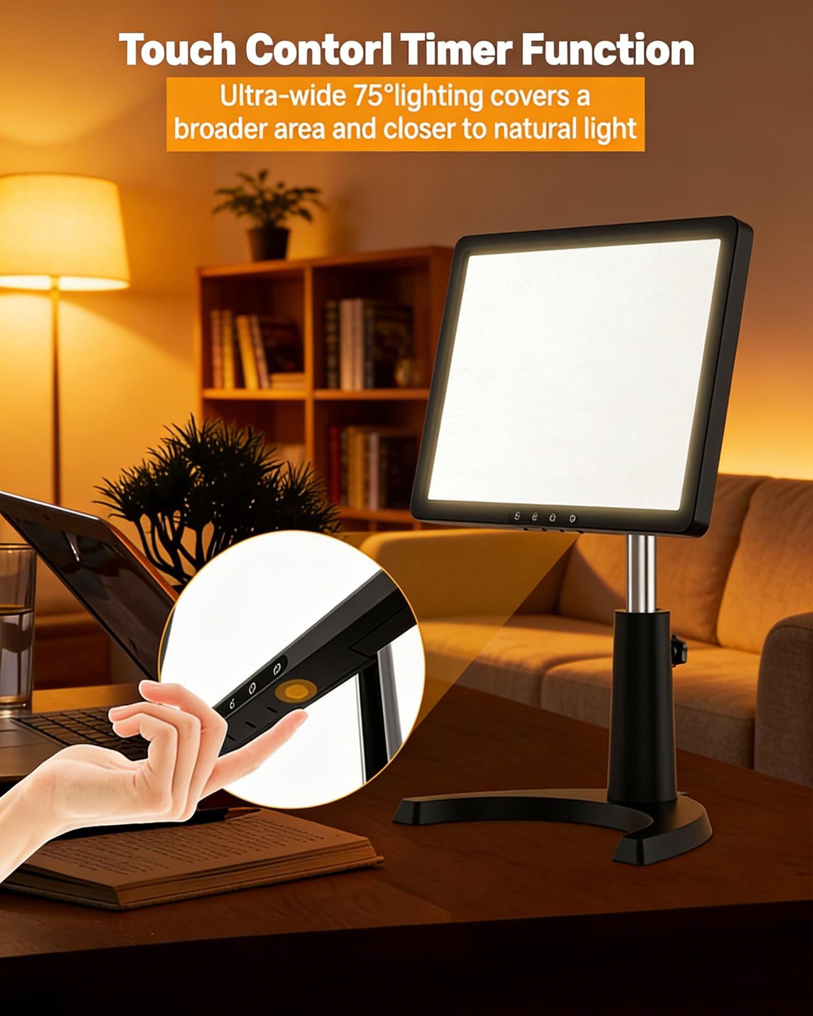 MirthSip remote and touch controls enable quick lighting adjustments.