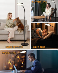 MirthSip Sun Lamp 5 color temperatures match activities from reading to relaxing.