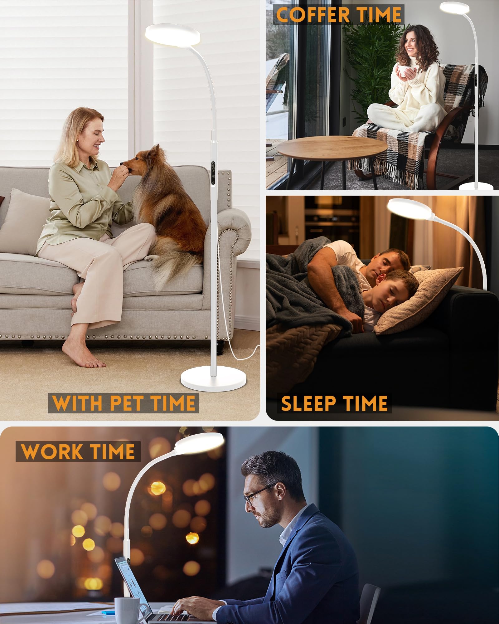 MirthSip Sunlight Lamp 3-in-1 mount supports flexible placement