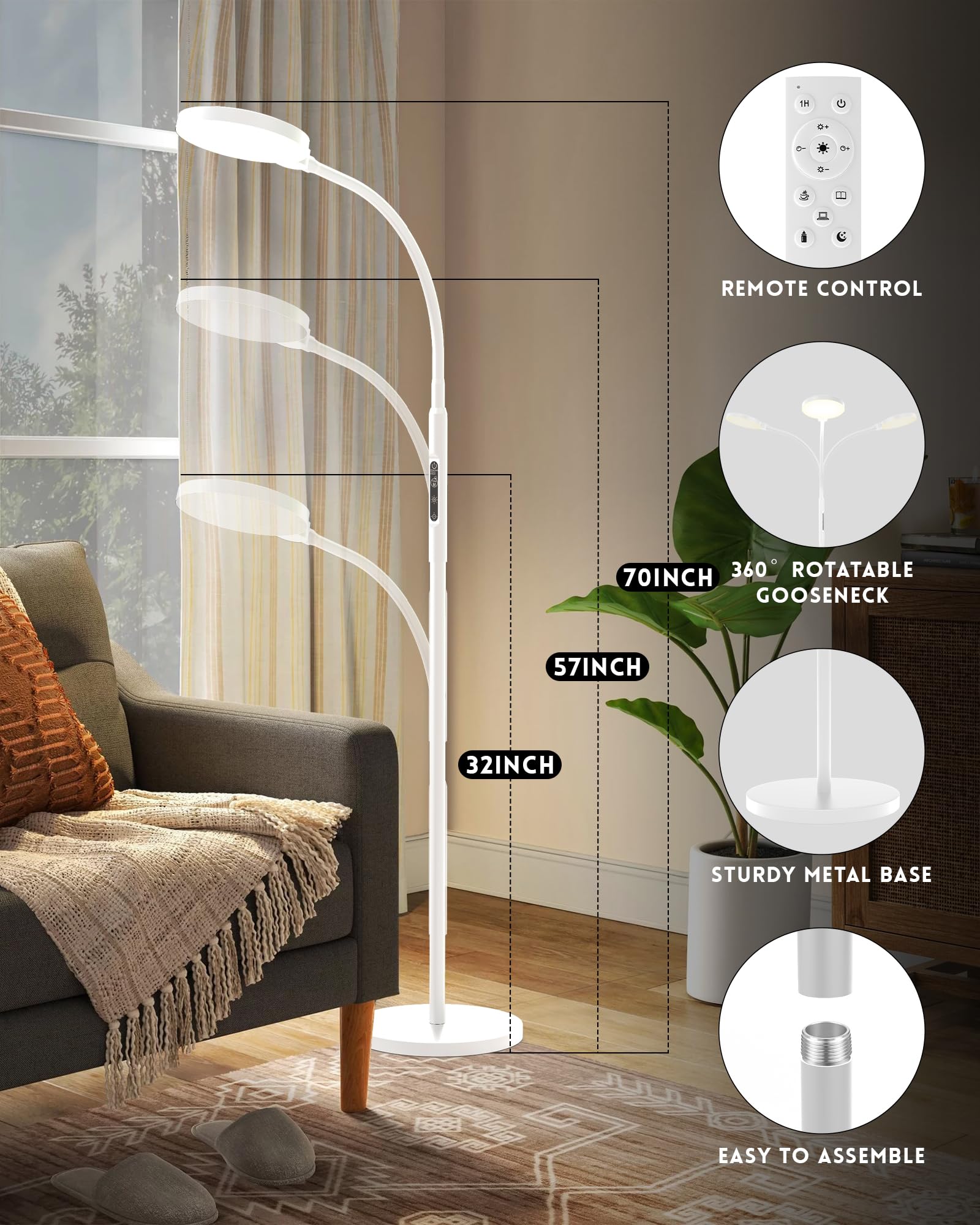 MirthSip Sunlight Lamp five color temperatures for adaptable tasks