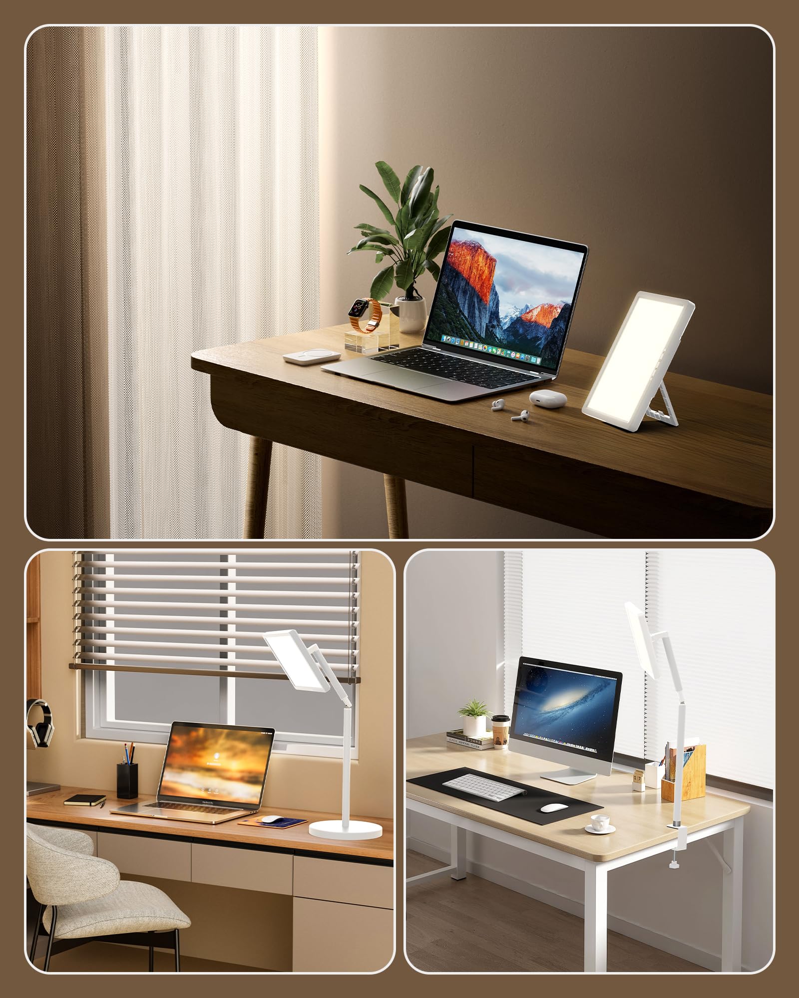MirthSip Sunlight Lamp five color modes showcased for mood-enhancing light choices