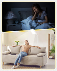 MirthSip Sunlight Lamp timer display enabling easy scheduling of routines