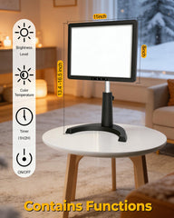 MirthSip UV-free full-spectrum panel delivering natural daylight in a room.