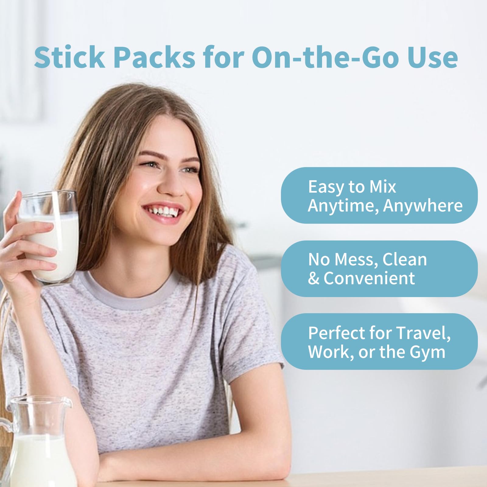 MISS PEP Collagen Peptides image emphasizing nails, skin, and bones support.