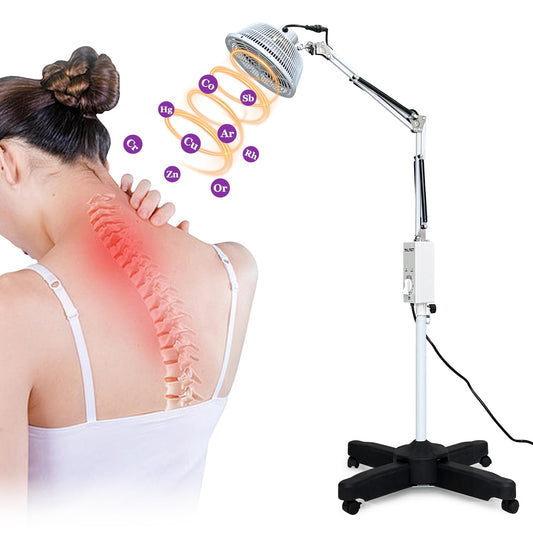 Mistuki infrared lamp front view showing versatile heat therapy for everyday relief