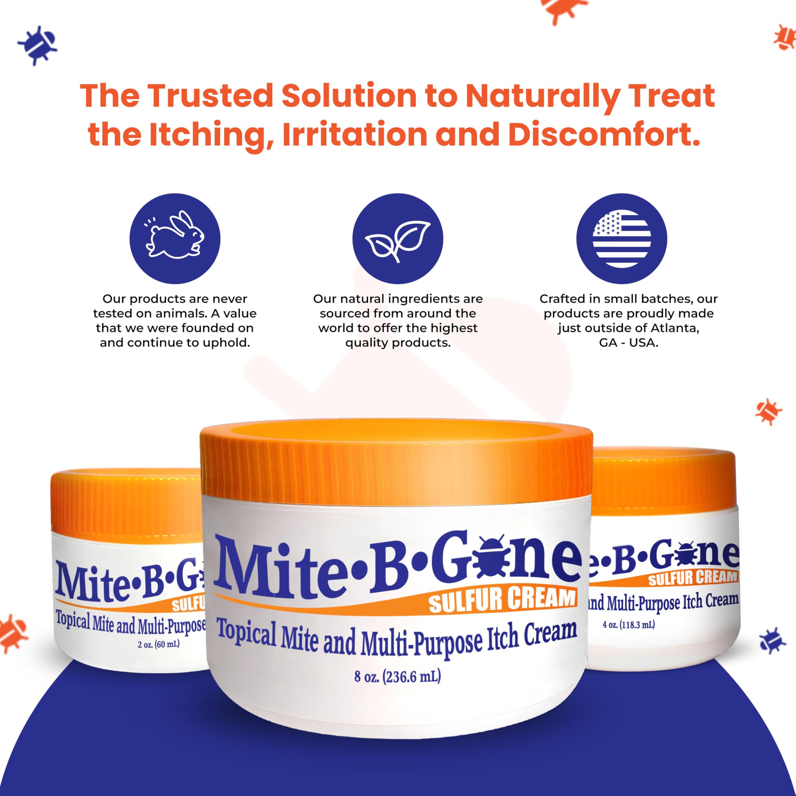 Mite-B-Gone safe for kids and adults on skin