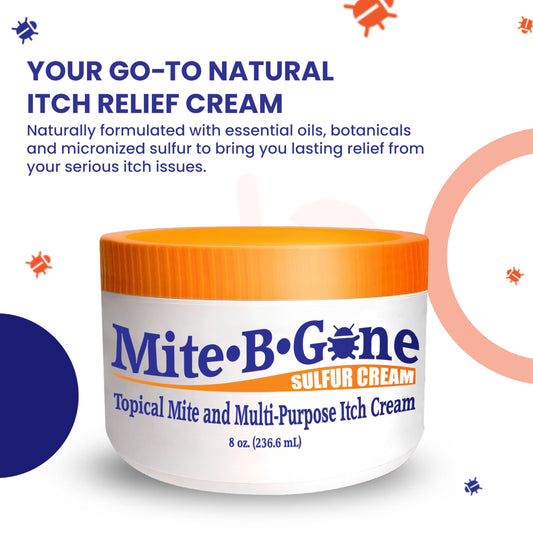 Mite-B-Gone bottle label with clear usage info