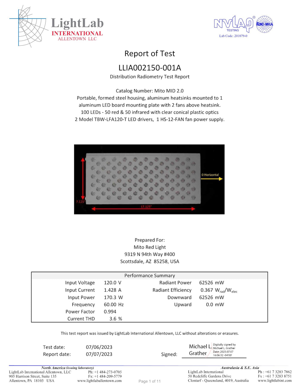 MitoMID 2.0 panel emits a soft glow in a home setting.
