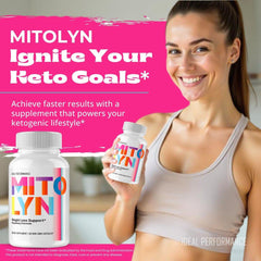 Mitolyn all-natural keto capsules displayed with natural ingredients emphasis.