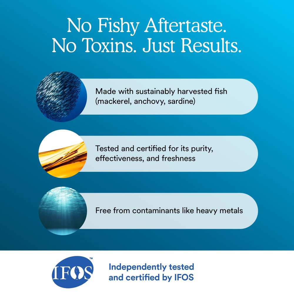 MitoQ Advanced EPA bottle shows no fishy aftertaste.