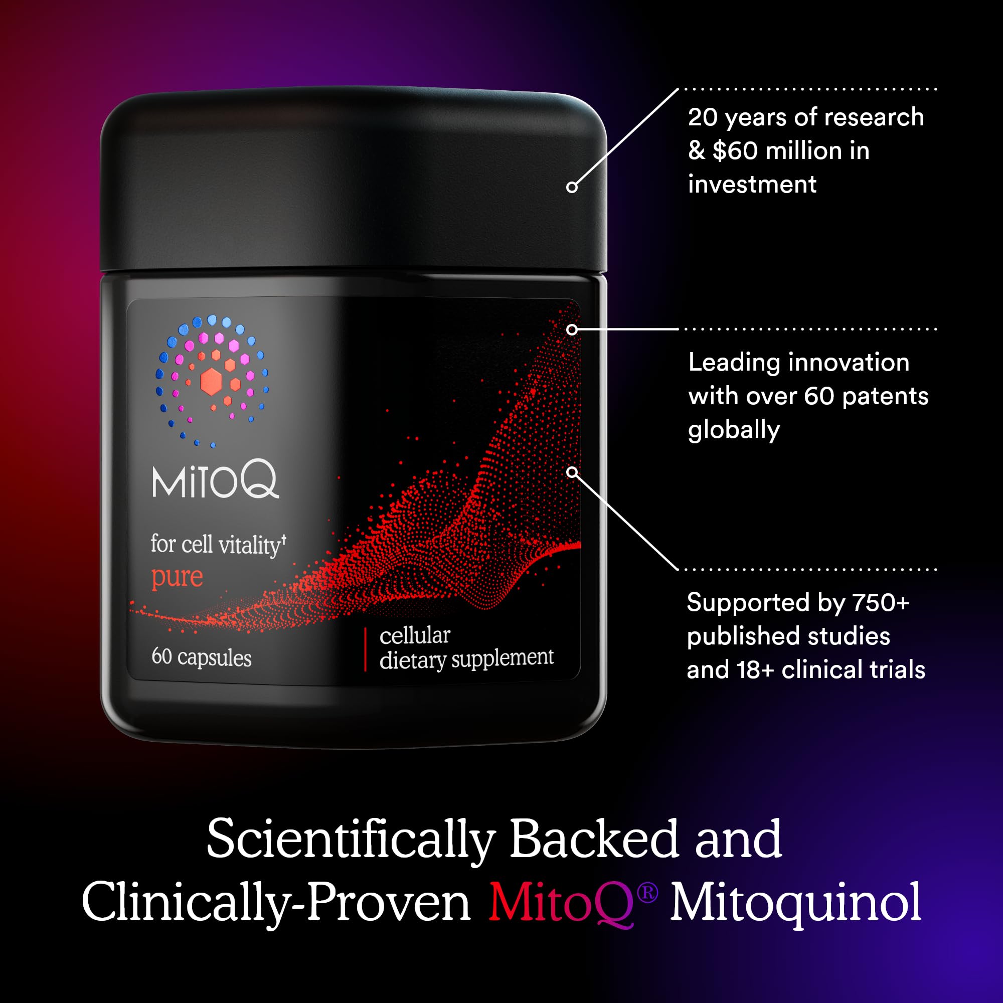 MitoQ science lab image reflecting research-driven formulation.