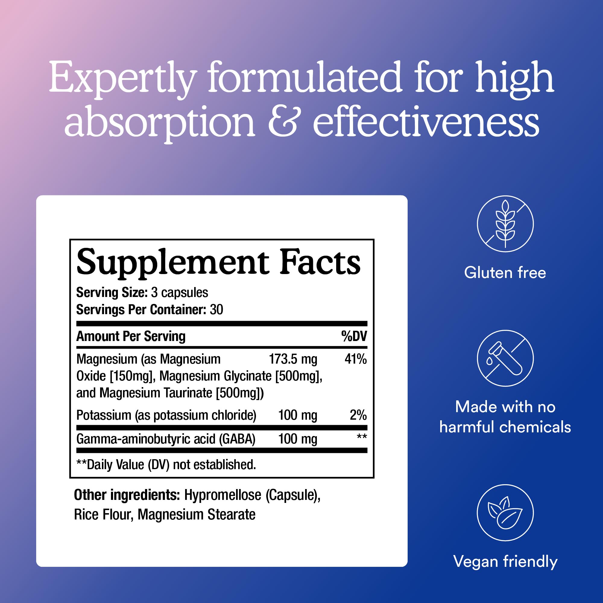 MitoQ Triple Magnesium capsules arranged for high absorption use