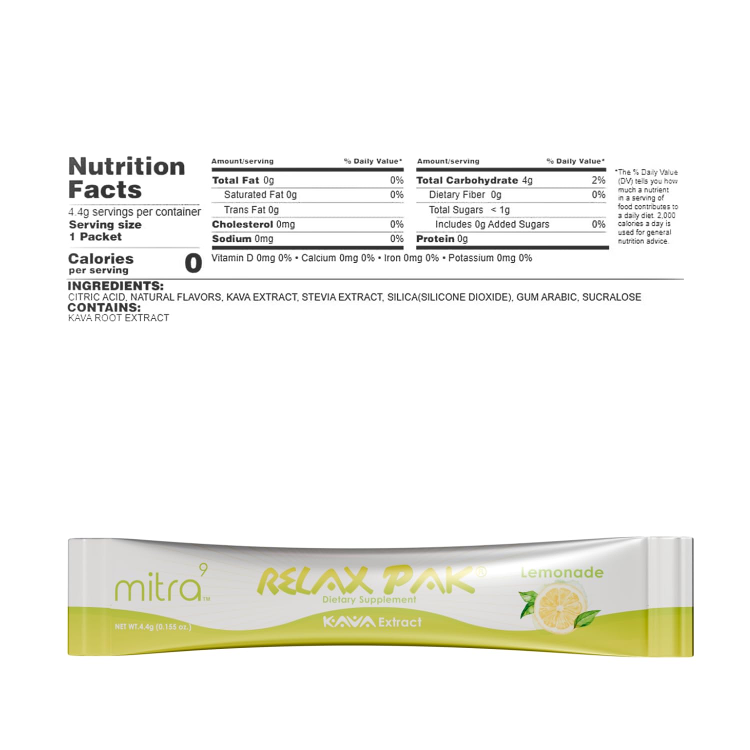Mitra9 Kava Drink Mix on-the-go stick-pack in pocket for stress relief
