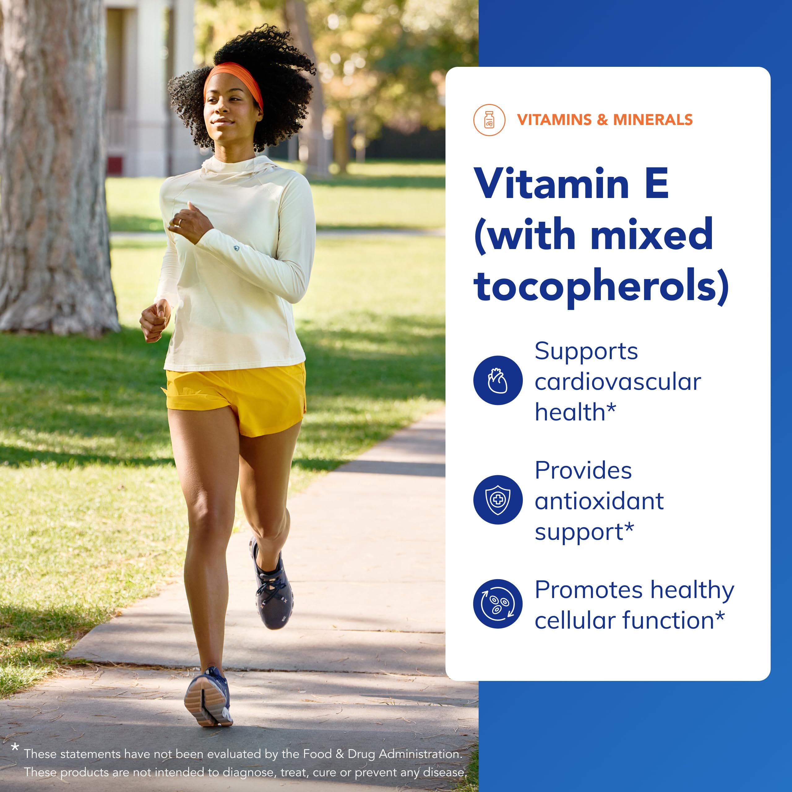 Label highlights mixed tocopherols: d-alpha, beta, delta, gamma.