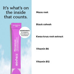 Mixhers Menopause bottle-serve in hand for on-the-go hydration