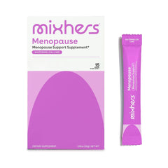 Mixhers Menopause watermelon-lime packet ready to mix for daily balance