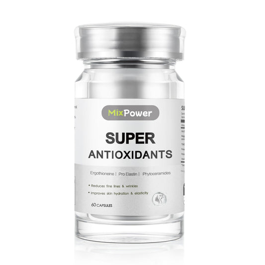 MixPower L-Ergothioneine bottle front for daily skin support