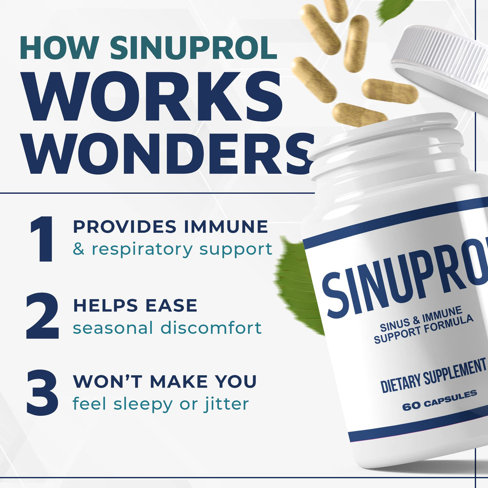 Mizzle SinuProl hands holding bottle suggest convenient daily routine.