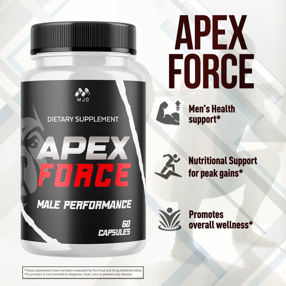 MJO Apex Force Capsules serving suggestion for convenient daily intake