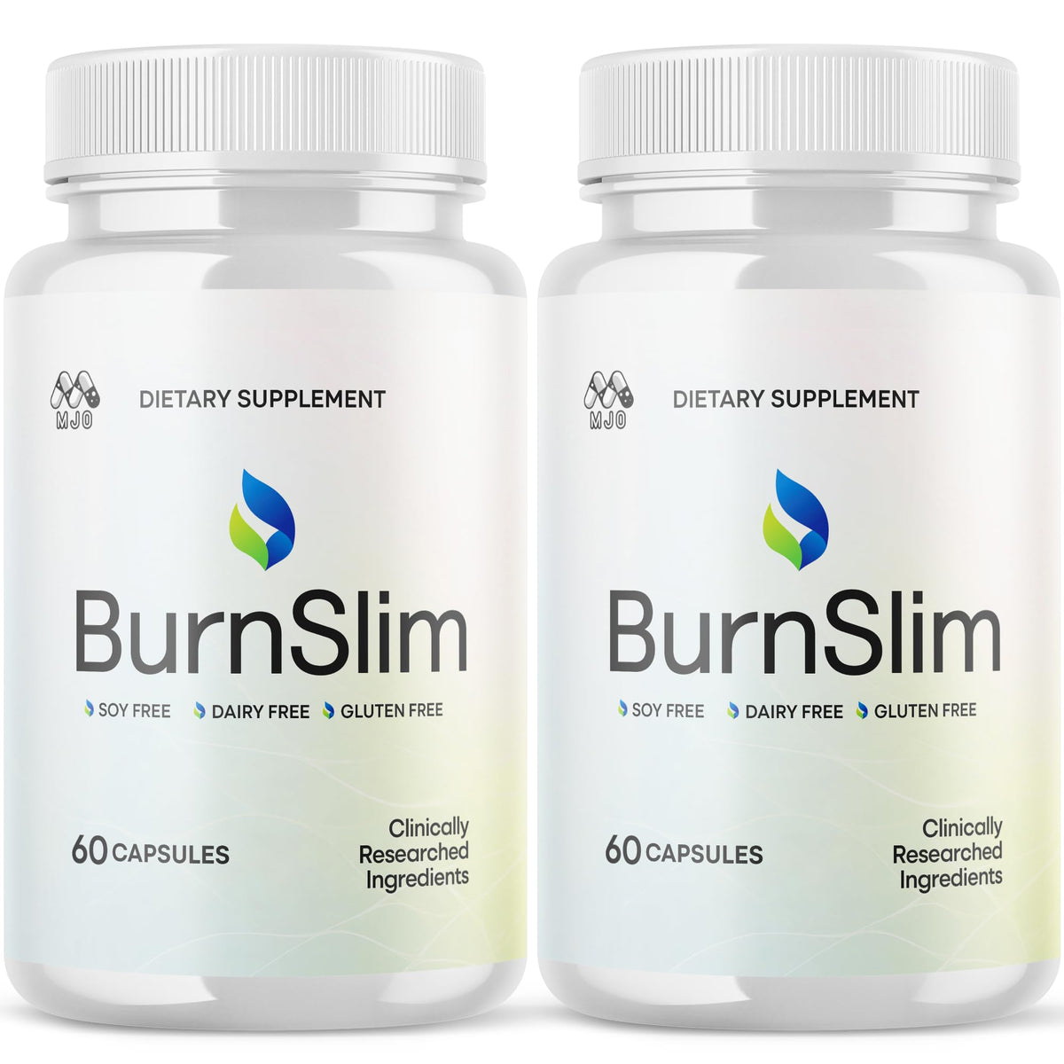 MJO Burnslim capsules bottle shown for convenient daily use and on-the-go support.