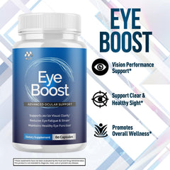 MJO Eye Boost serving suggestion with two capsules per day.