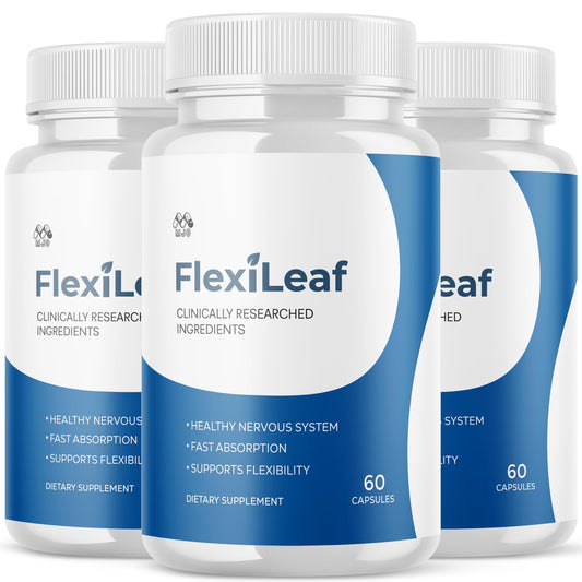 MJO Flexileaf bottle front shows label and branding for daily wellness.