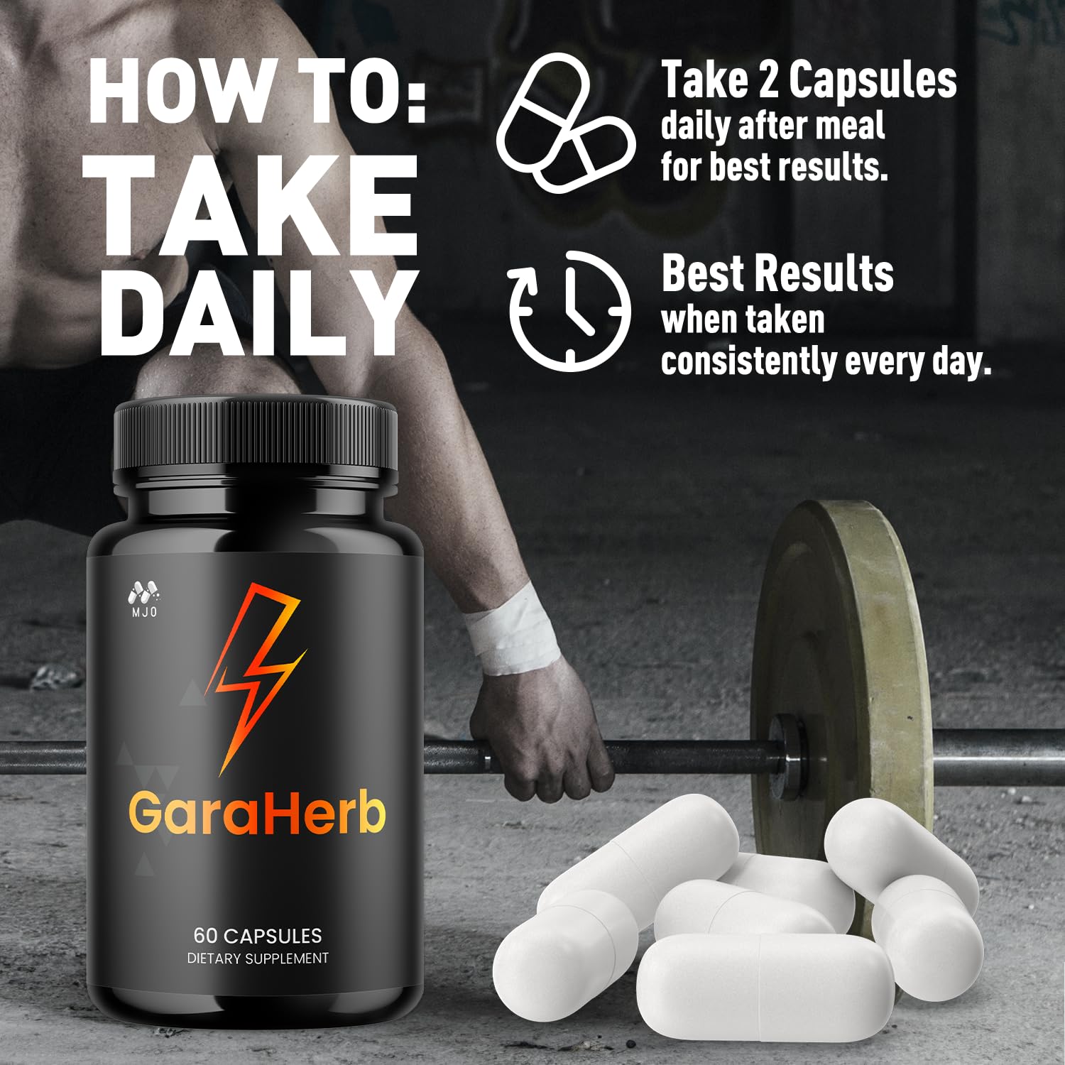 GaraHerb capsules in a simple daily routine setup.
