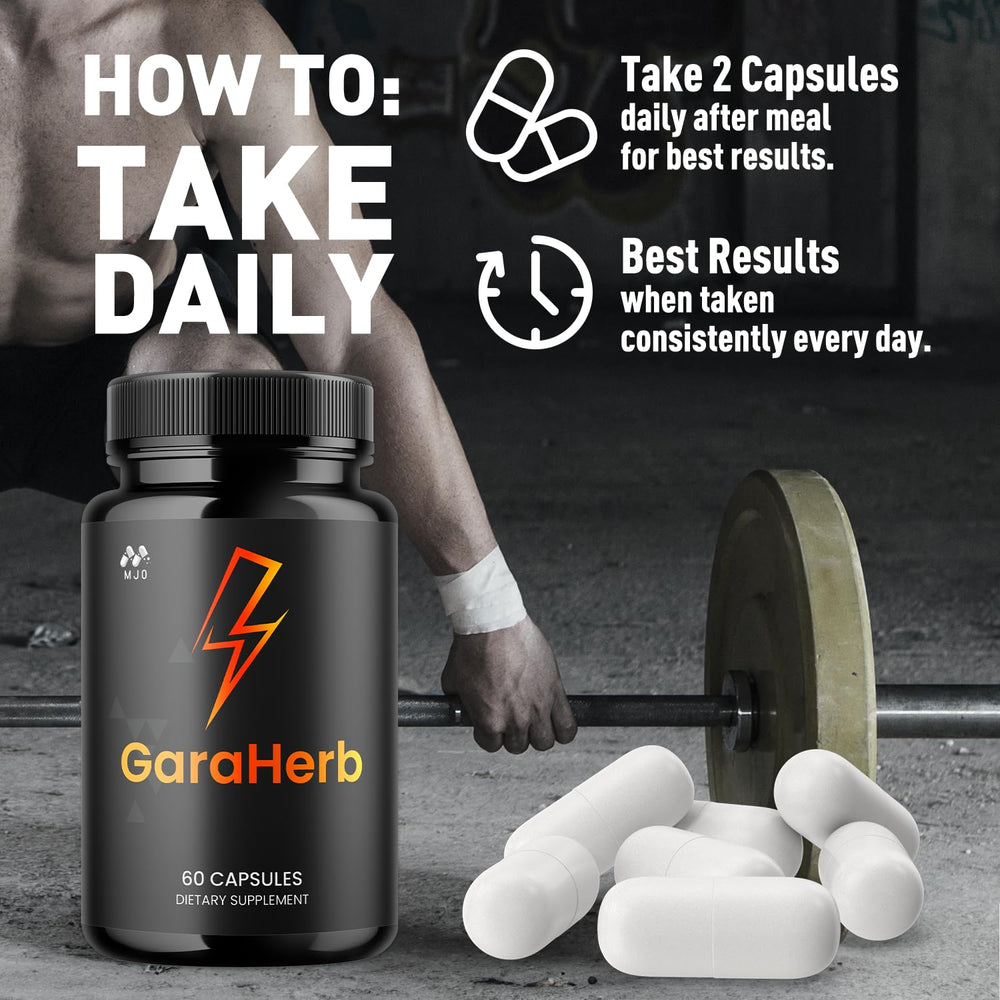 GaraHerb capsules in a simple daily routine setup.