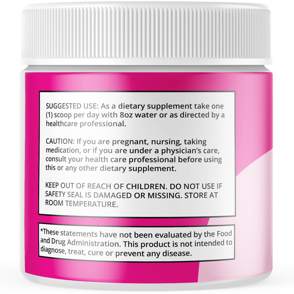 MJO Gelatin Burn Powder ingredients label emphasizes all-natural components.